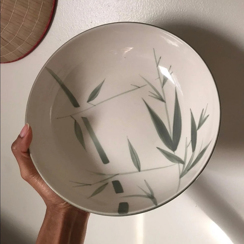 Winfield China Painted Bamboo Serving Bowl 9 3/8”